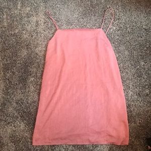 Dark pink spaghetti strap square neck dress Size L